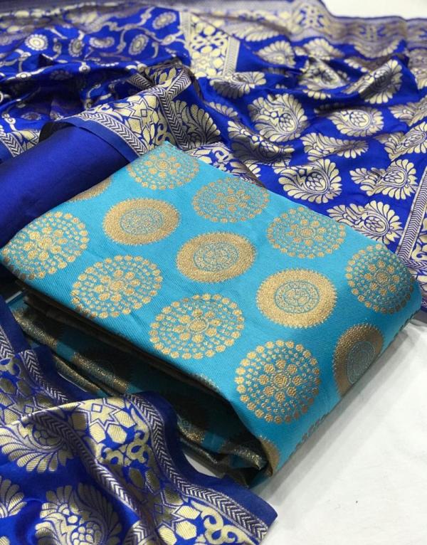 Banarasi Silk Dress 30 Designer Colourful Dress Material